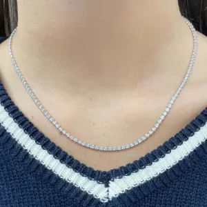 14K GOLD 3.40 CT DIAMOND MILLIE TENNIS NECKLACE