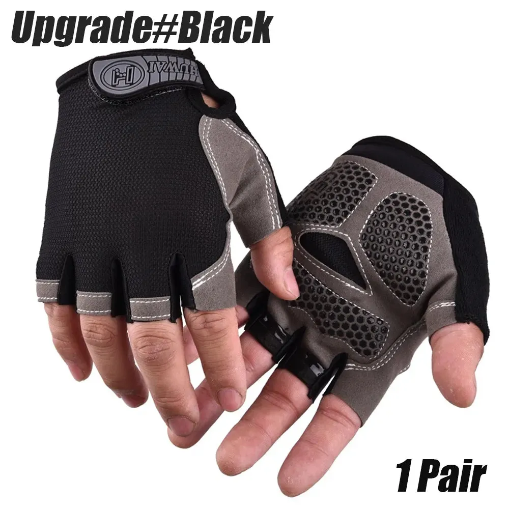 1Pair Cycling Bike Gloves for Men/Women- Half Finger Road Bike MTB Bicycle Gloves-for Workout/Motorcycle/Gym/Training/Outdoor