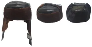 adult fur lined leather ear flap trapper hats Case of 72