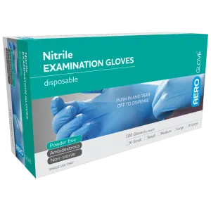 Aeroglove Nitrile Gloves Large 100 pack