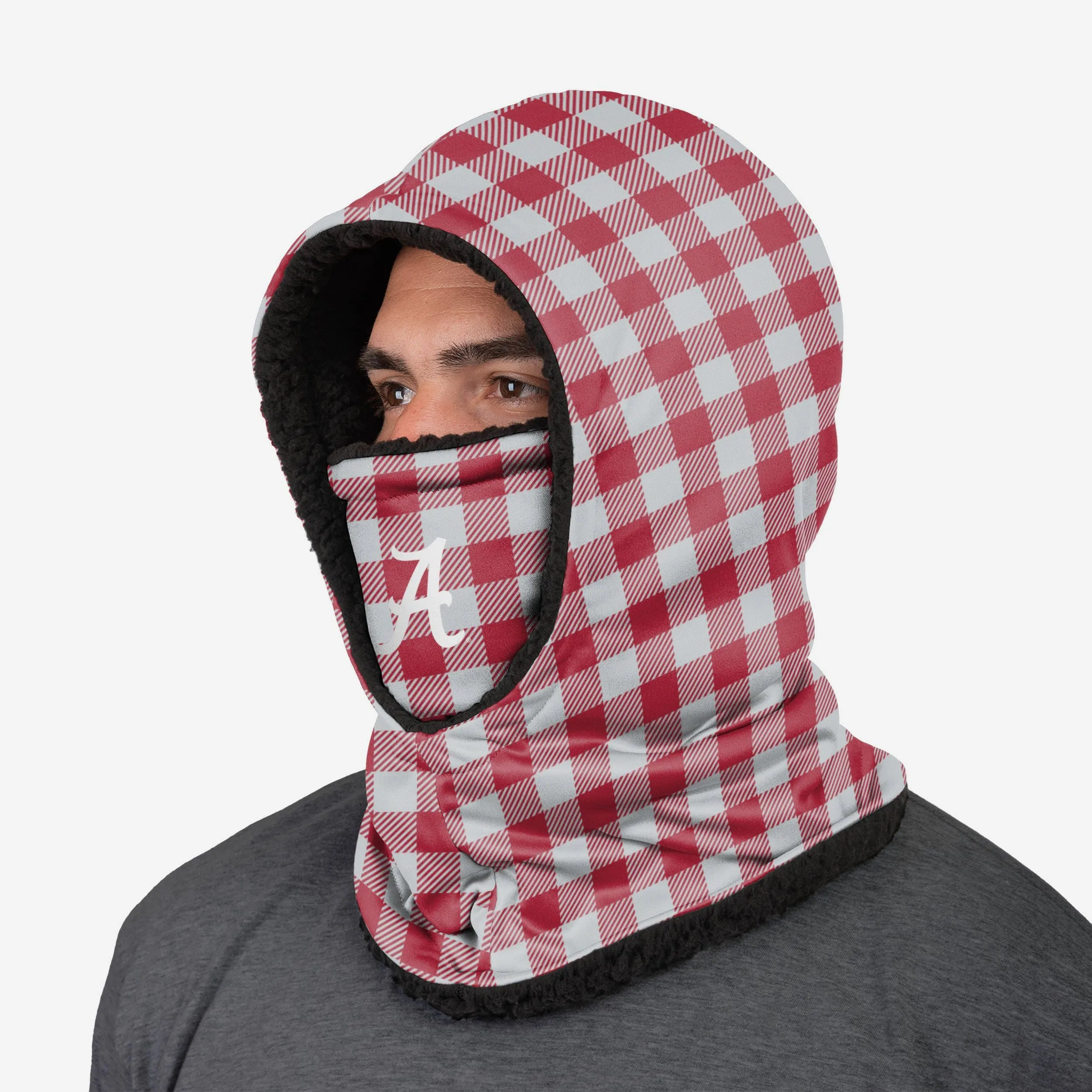 Alabama Crimson Tide Plaid Hooded Gaiter