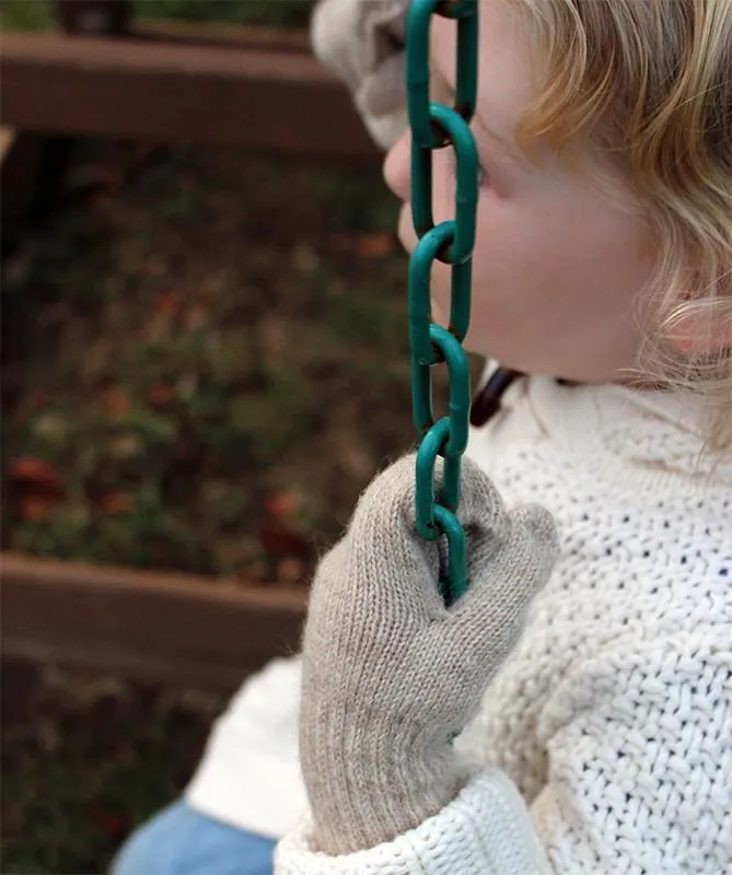 Alpaca Mittens for Kids