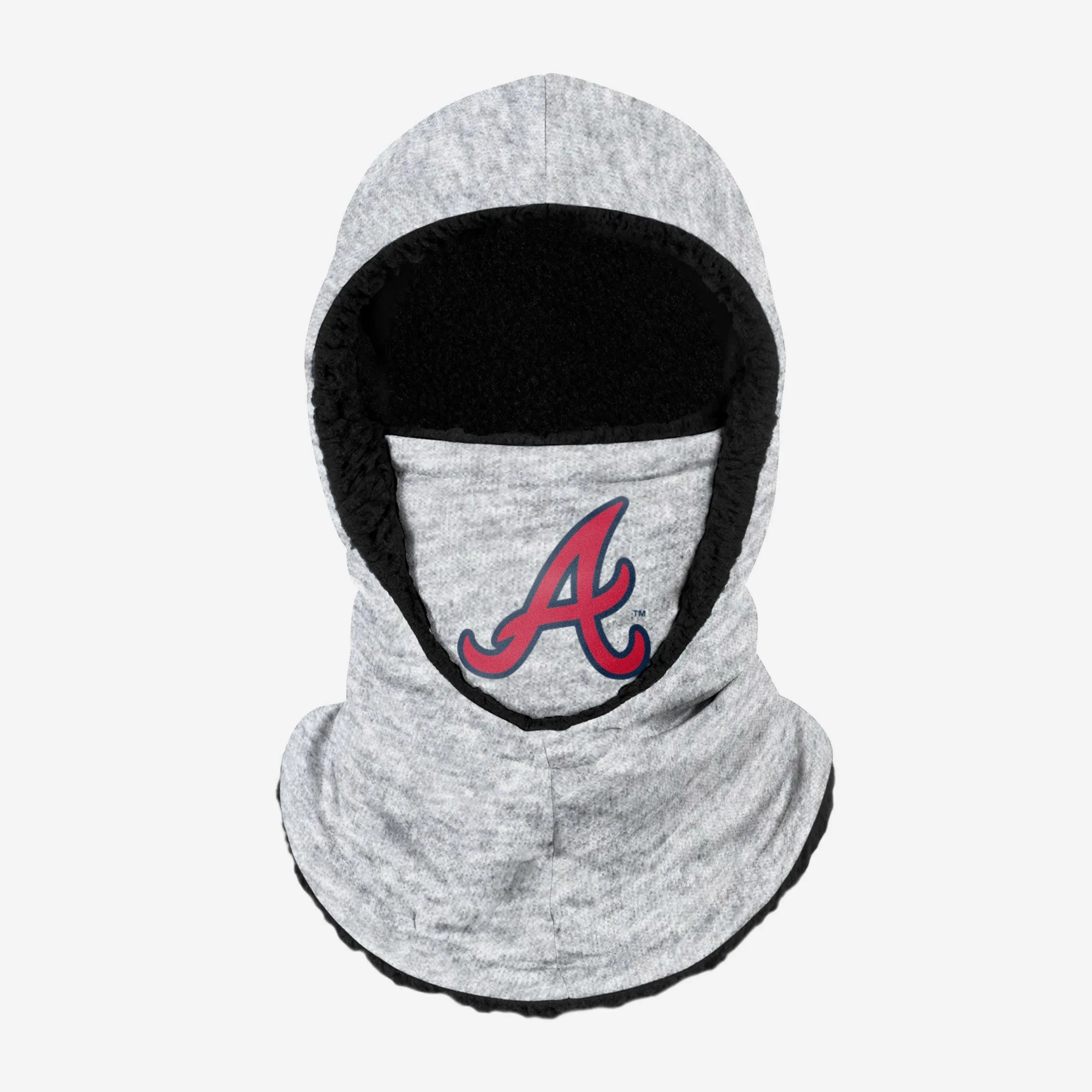 Atlanta Braves Heather Grey Big Logo Hooded Gaiter