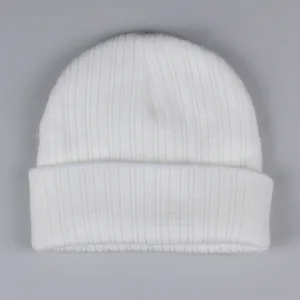 Baby Beanie Hat - White