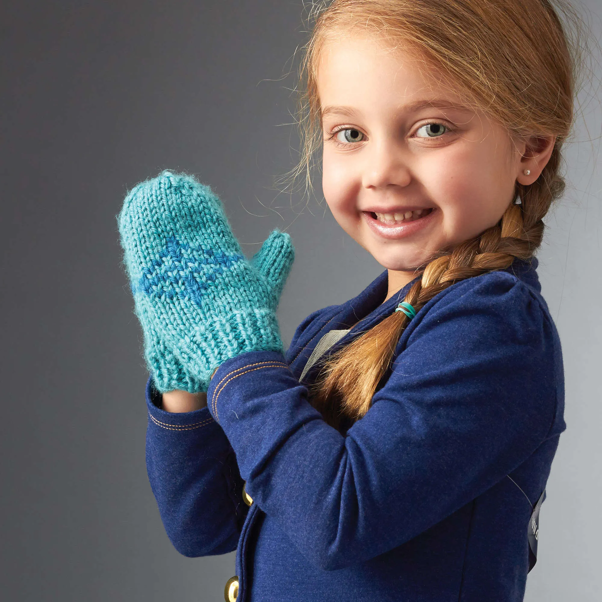 Bernat Knit Frozen Mittens