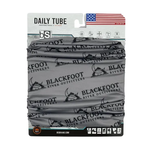 Black Strap BRO Logo Daily Tube Leaping Trout Neck Gaiters