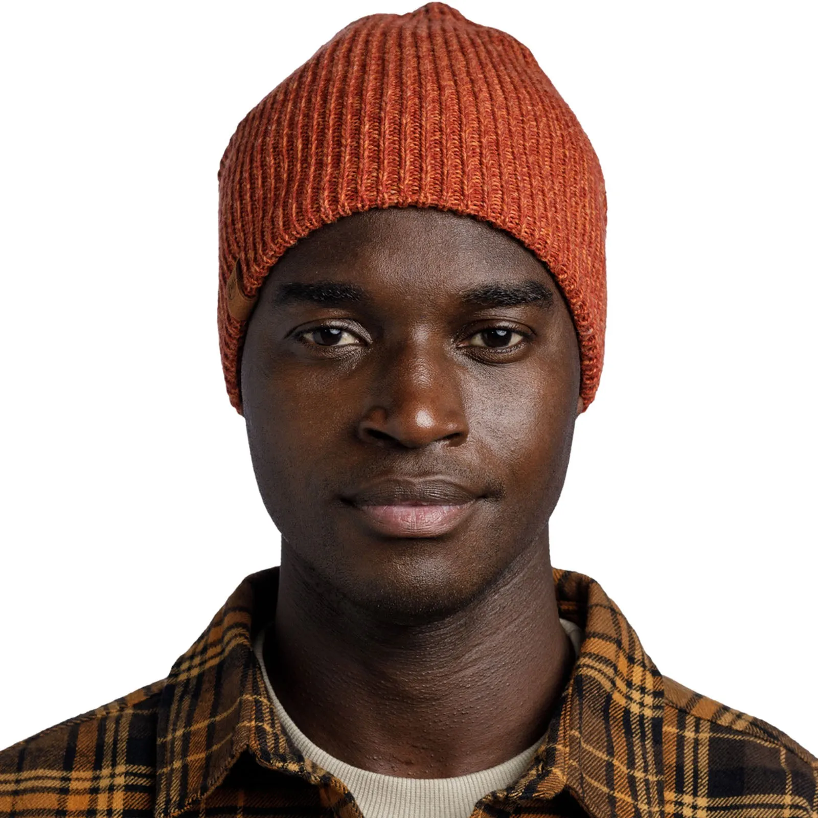 Buff Unisex Knitted Fleece Lined Beanie Hat - Cinnamon