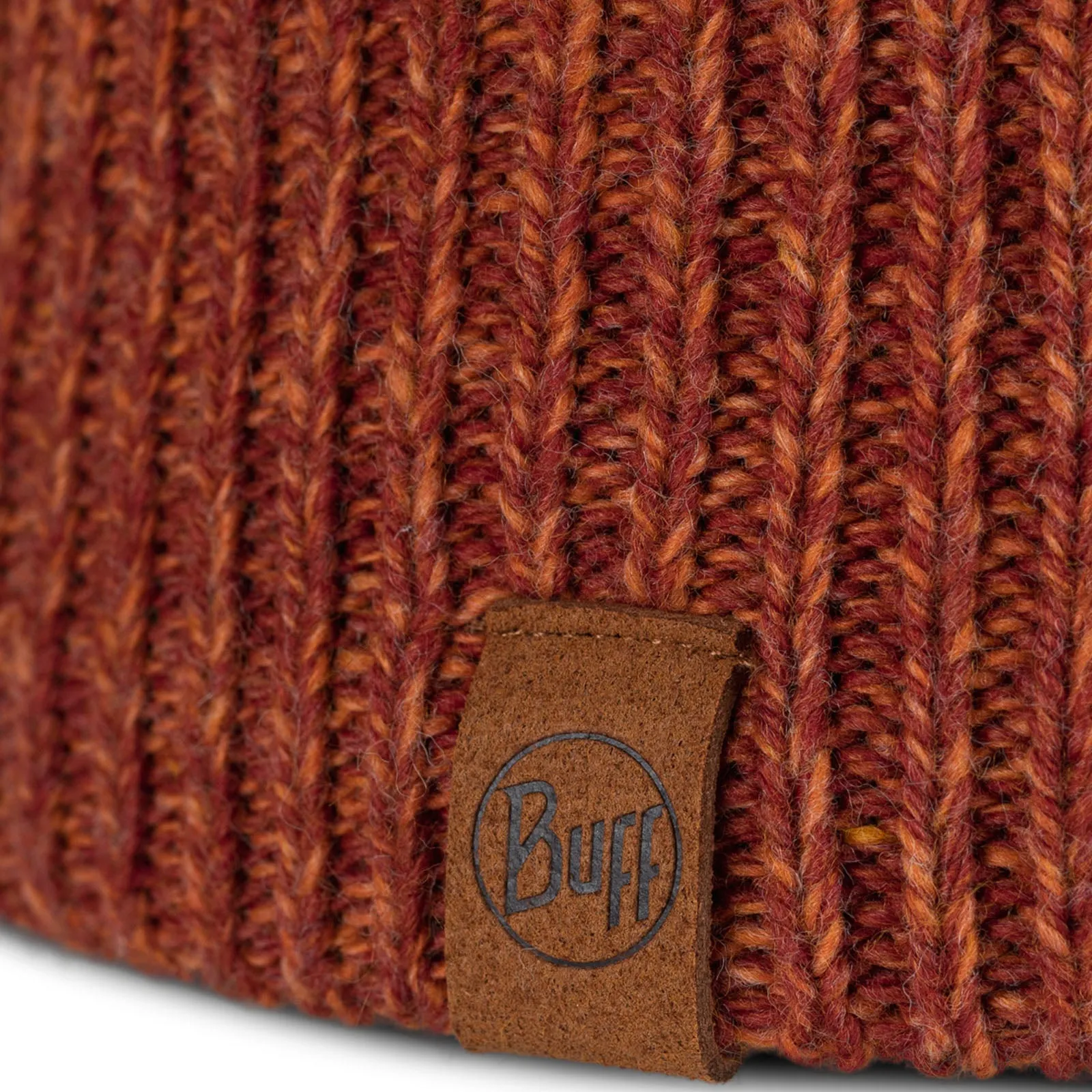 Buff Unisex Knitted Fleece Lined Beanie Hat - Cinnamon