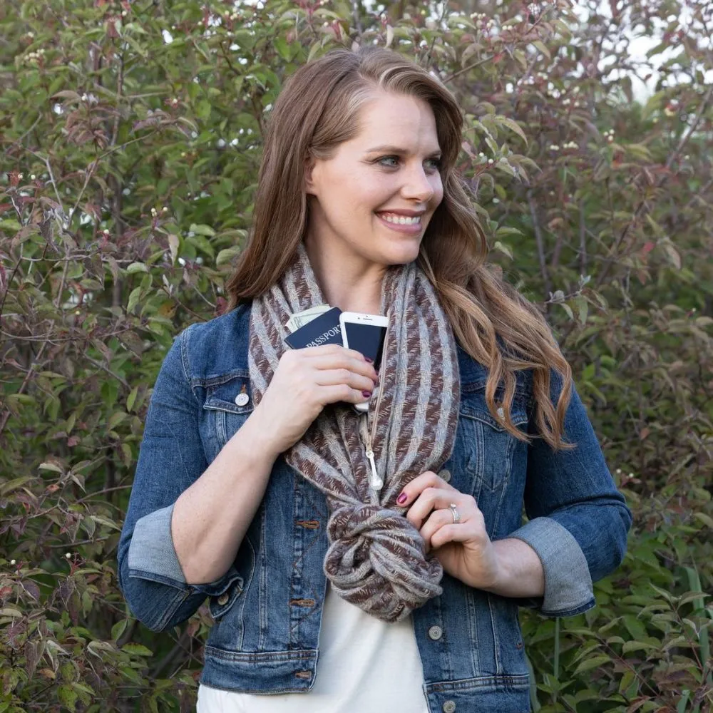 Convertible Infinity Scarf with Pocket™ | Edenburgh Coffee