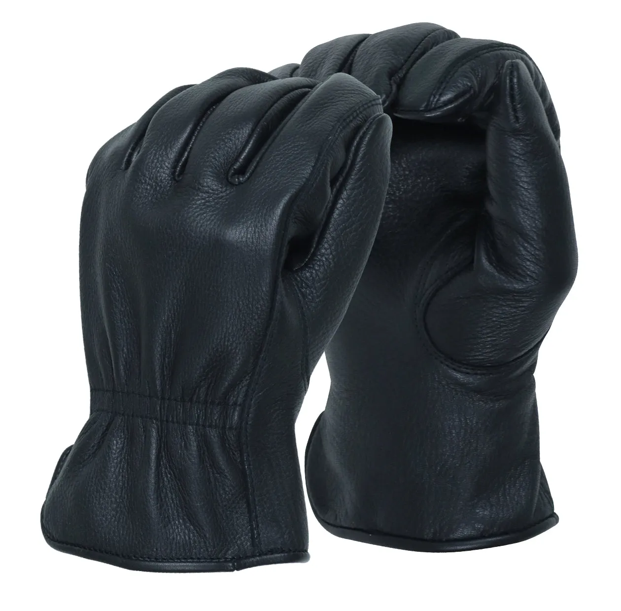 Deerskin Gloves without Lining – Black