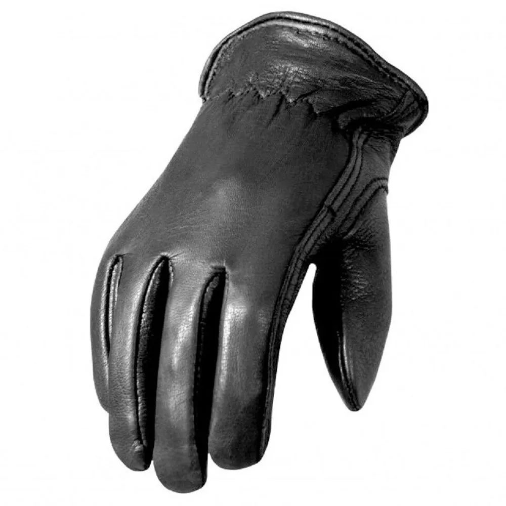 Deerskin Gloves without Lining – Black