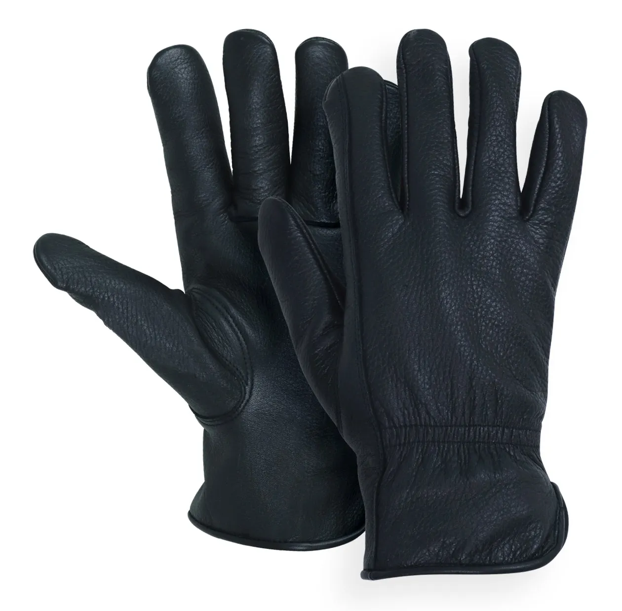 Deerskin Gloves without Lining – Black