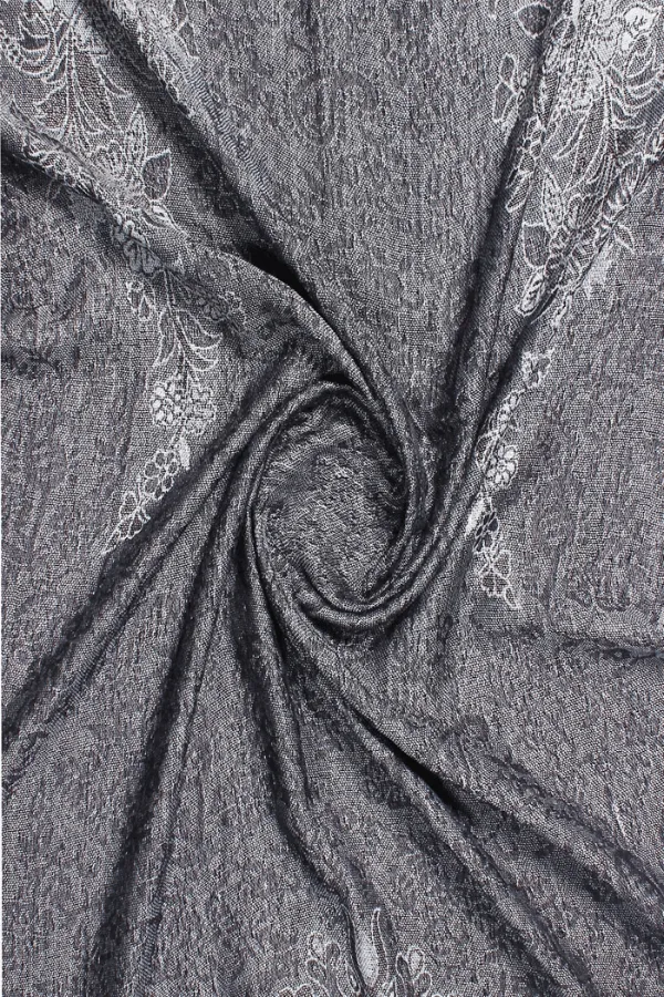 Elegant Shimmer Paisley Jacquard Scarf