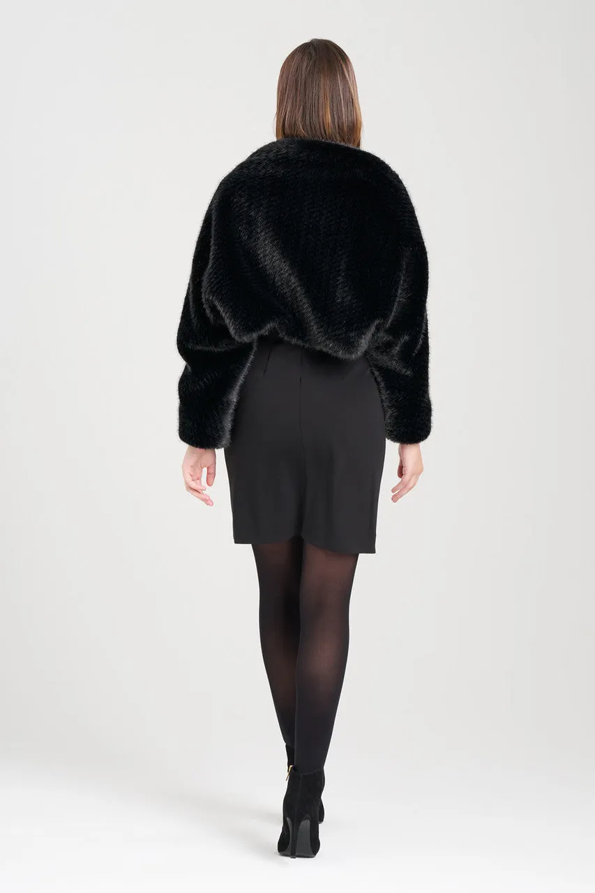 Faux Mink Shrug