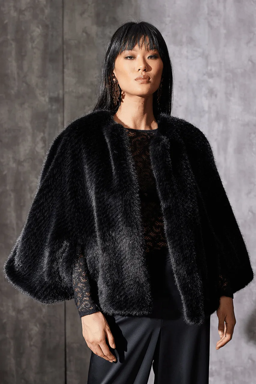 Faux Mink Shrug