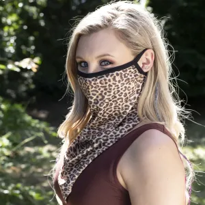 FB-2020 FACE BANDANA LEOPARD BROWN