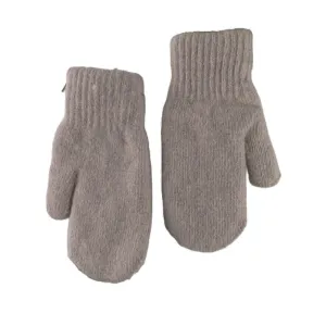 FLOOF Wool Mittens in Dark Grey