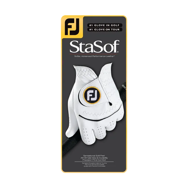 FootJoy StaSof Golf Glove Pearl/White