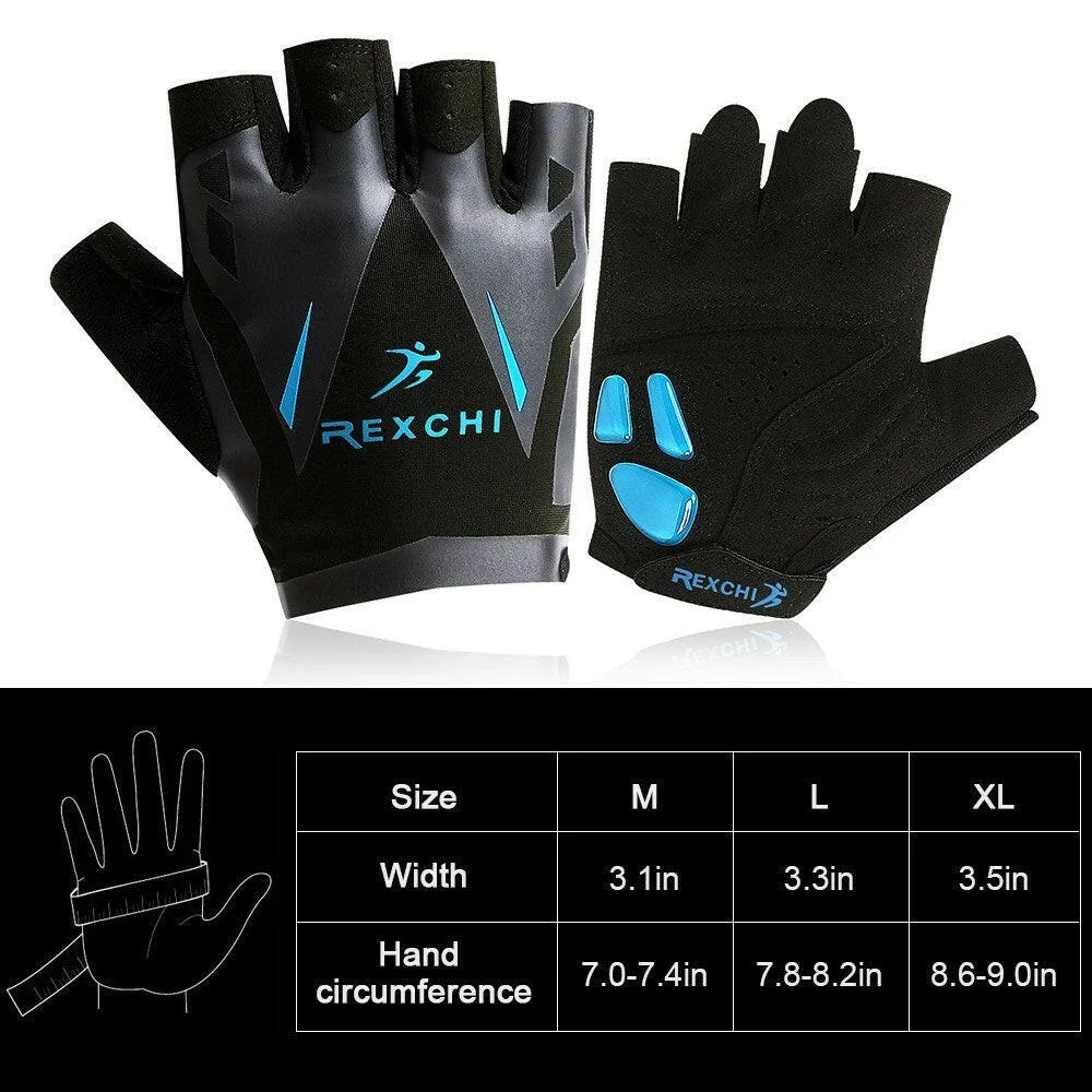 Half Finger Cycling Gloves Gel Pad Anti-slip MTB Gloves Breathable Bike Mitten Gloves for Men Women