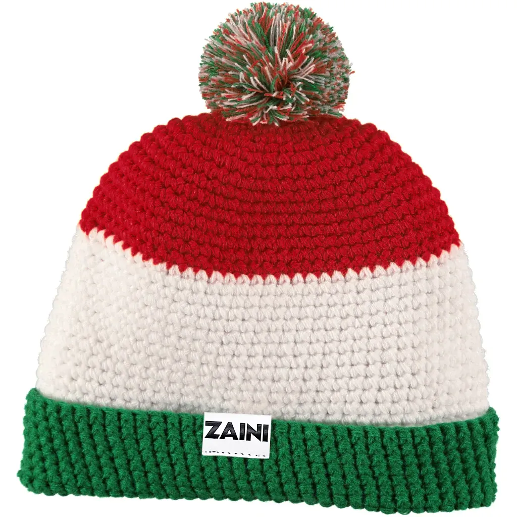 Italy Beanie Bobble Hat