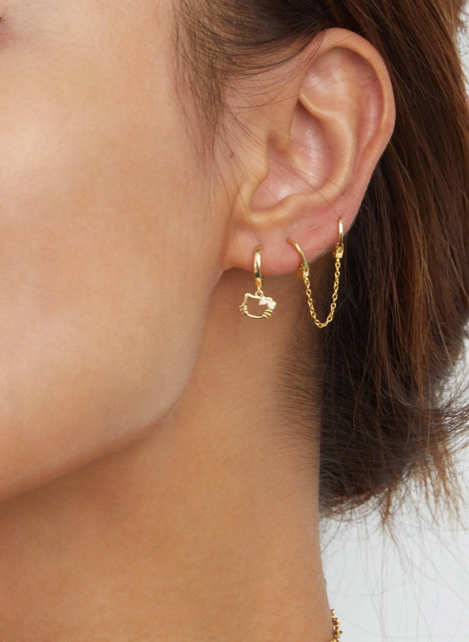 Kitty Hoop Earrings