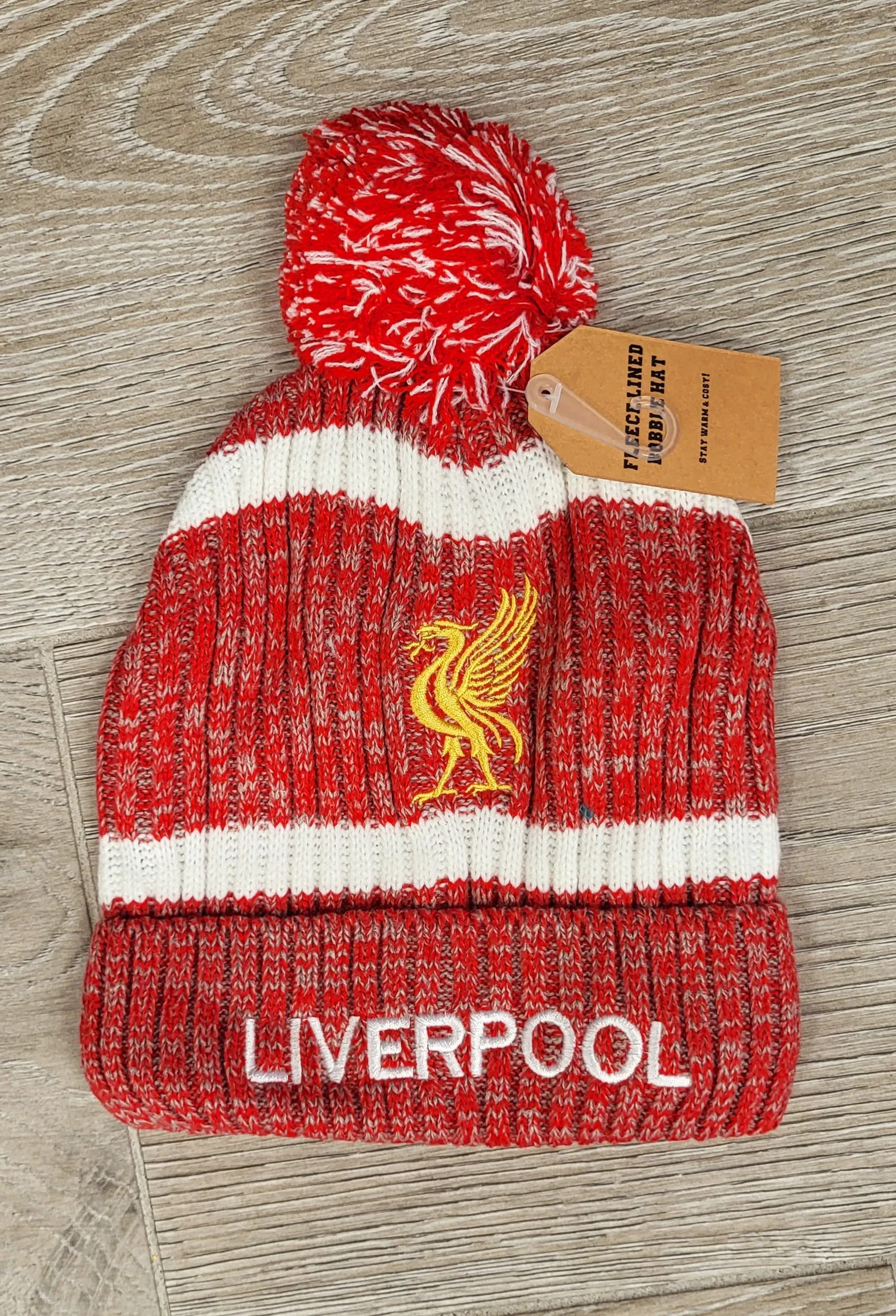 Liverpool FC Fleece Lined Bobble Hat