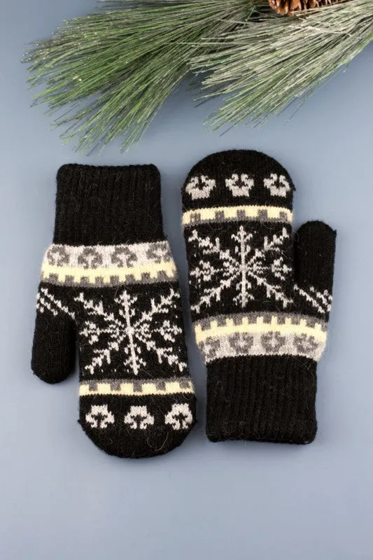 Nordic Snowflake Mittens - 4 Colors!