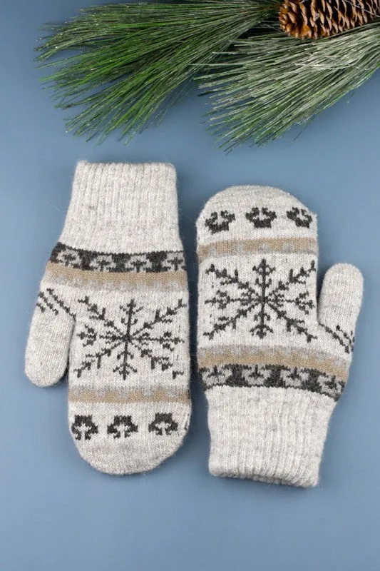 Nordic Snowflake Mittens - 4 Colors!