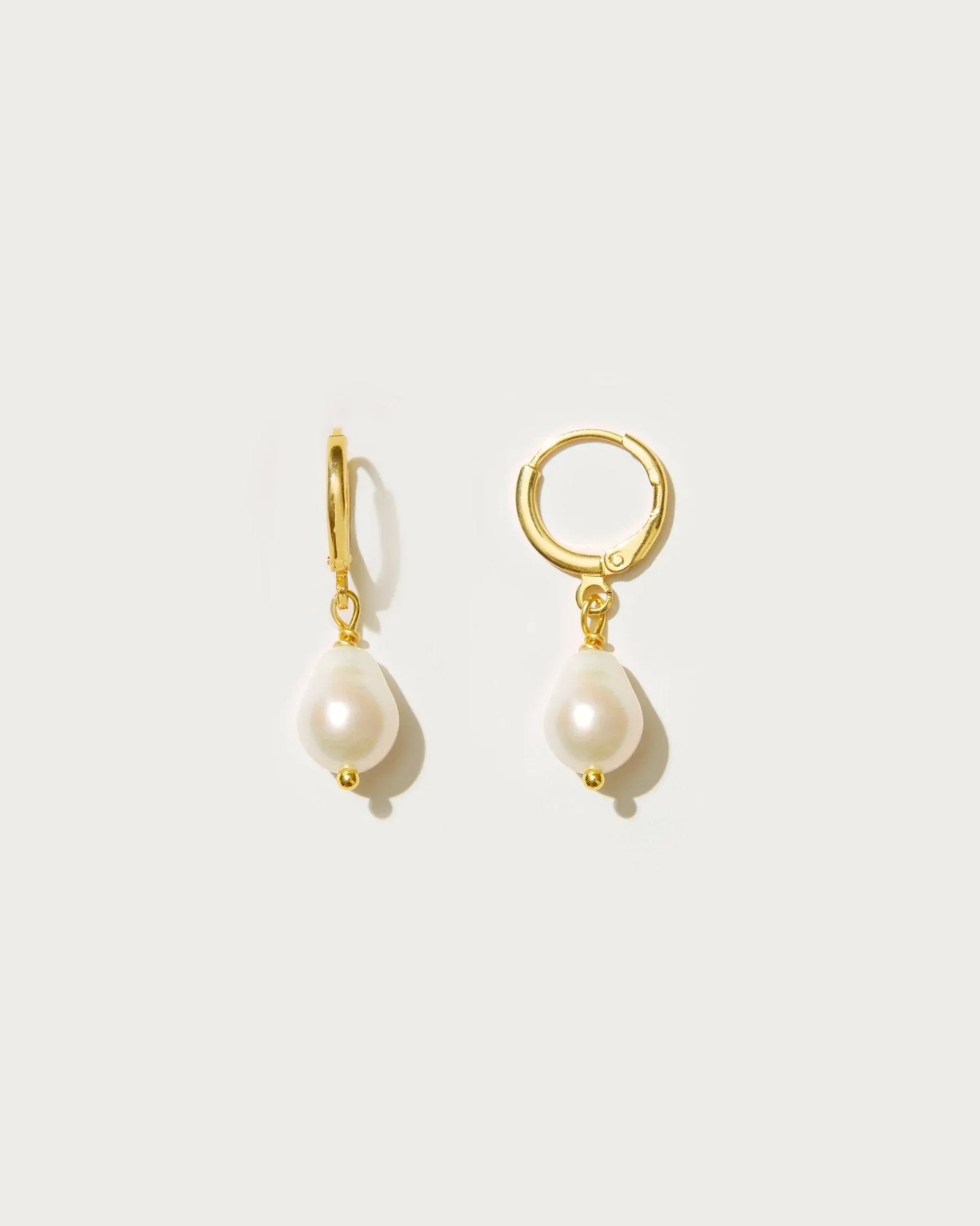 Pearl Hoop Earrings