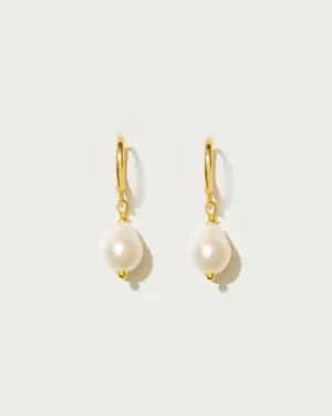 Pearl Hoop Earrings