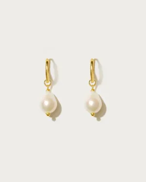 Pearl Hoop Earrings