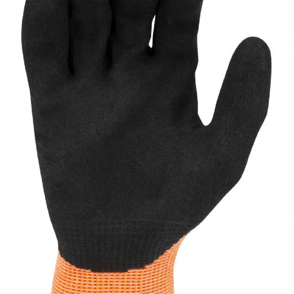 Radians RWG559 AXIS Cut Protection Level A7 Sandy Nitrile Coated Glove, Box of 12 Pairs