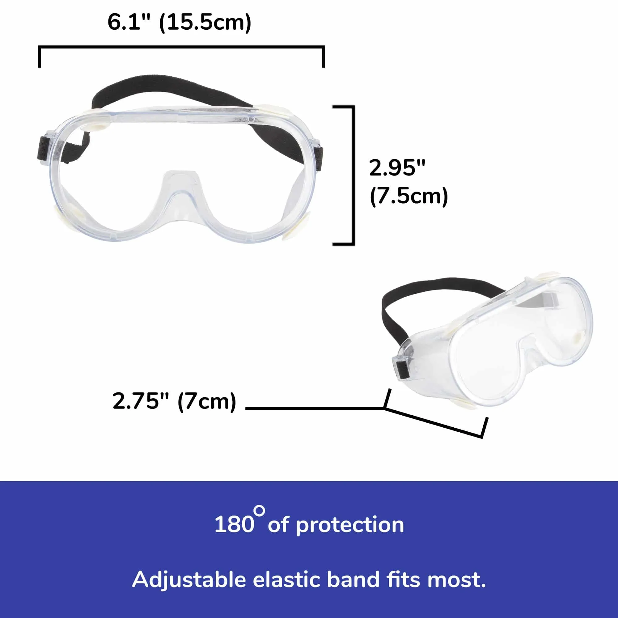 Reusable Protective Safety Goggles