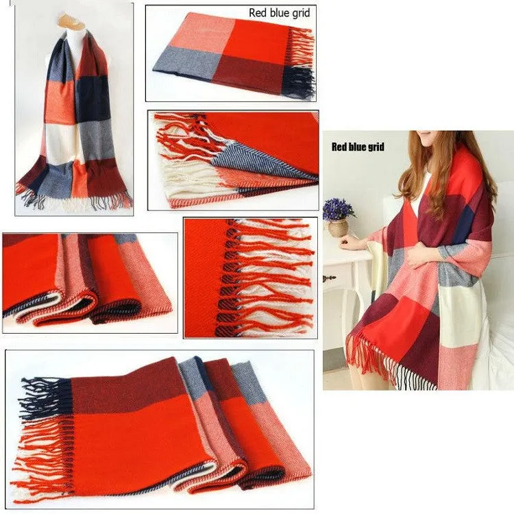 Scarf Women Winter Cachecol Women European And American Style Winter Light Fringe Scarves Long Shawl Tassel Cashmere