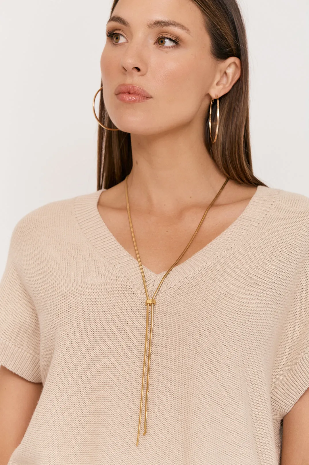 Snake Chain Bolo Necklace