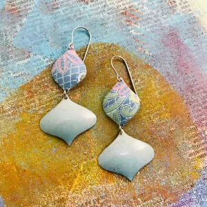 Soft Blues Rex Ray Zero Waste Tin Earrings