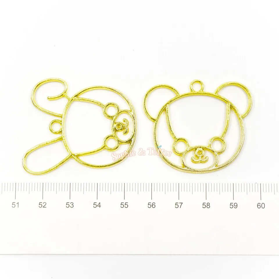 Soft Toy Theme Open Bezel Charms