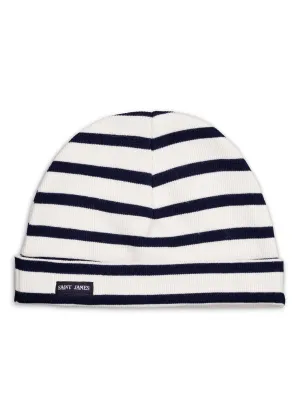 Surcouf striped hat for kids - in cotton jersey (ECRU/MARINE)