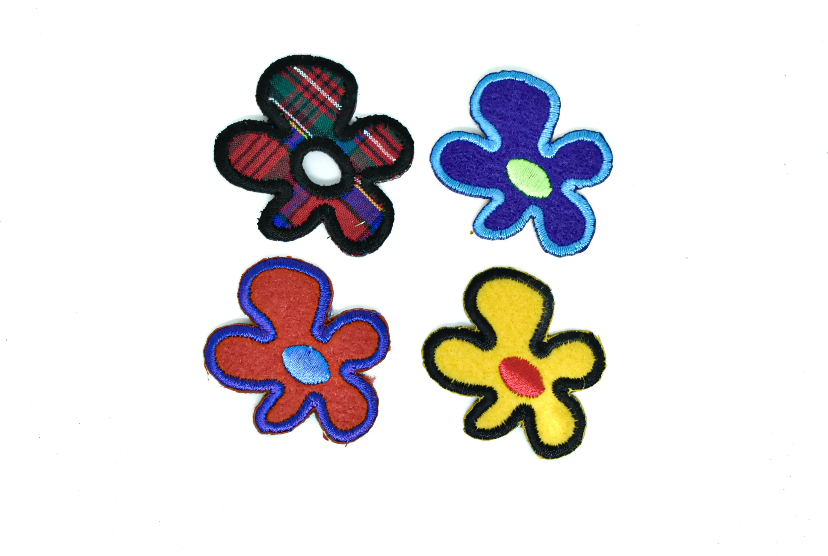 Tiny Iron-On Flower Patches 1.50" x 1.50" - 1 Piece