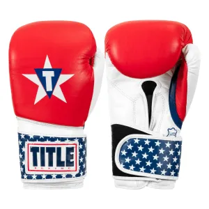 TITLE Boxing USA Leather Bag Gloves