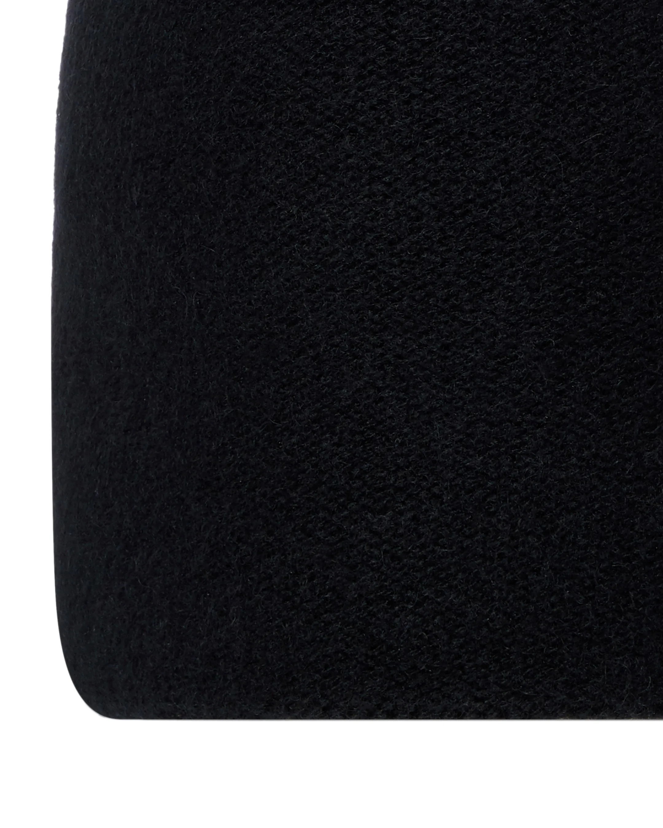 Unisex Double Layer Cashmere Beanie Black