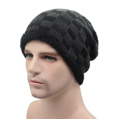 Winter Beanie Hat Men Women Bonnet Caps Warm Baggy Mask Brand Cap Skullies Beanies Mens Knitted Hat