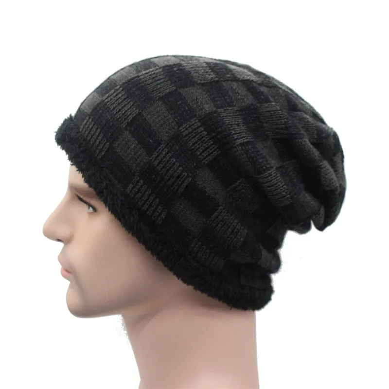 Winter Beanie Hat Men Women Bonnet Caps Warm Baggy Mask Brand Cap Skullies Beanies Mens Knitted Hat