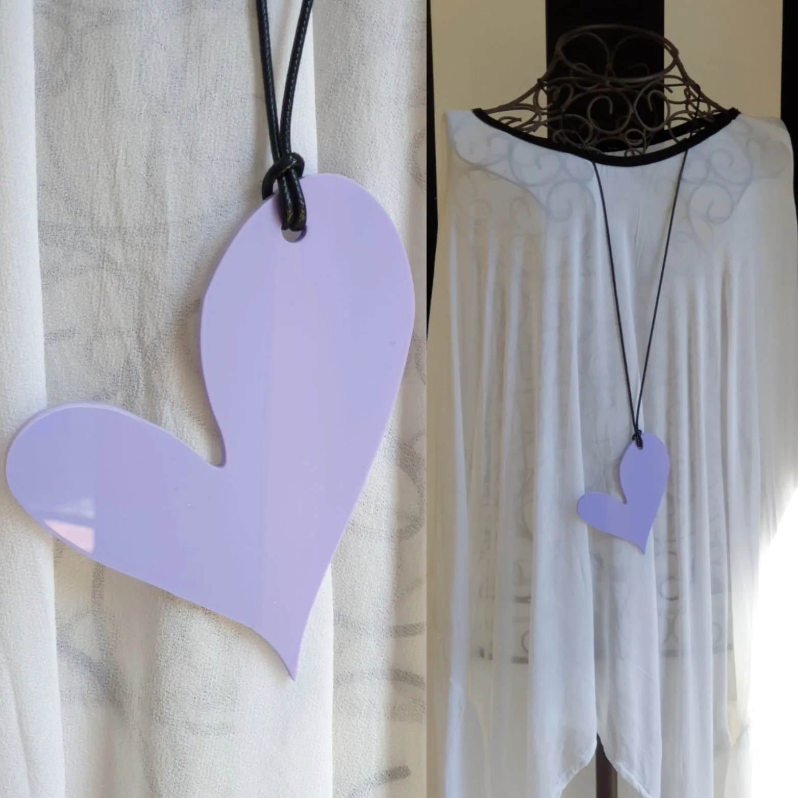 Wonky Heart Statement Necklaces