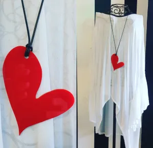 Wonky Heart Statement Necklaces