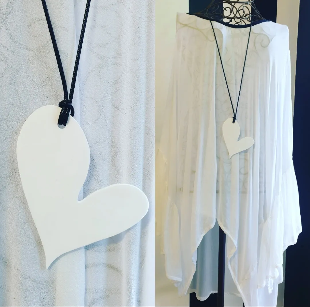 Wonky Heart Statement Necklaces